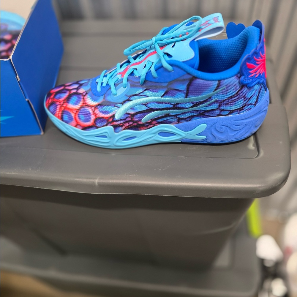 Puma Blue and Red Athletic Shoes